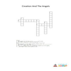 Creation and the Angels - Cross Word